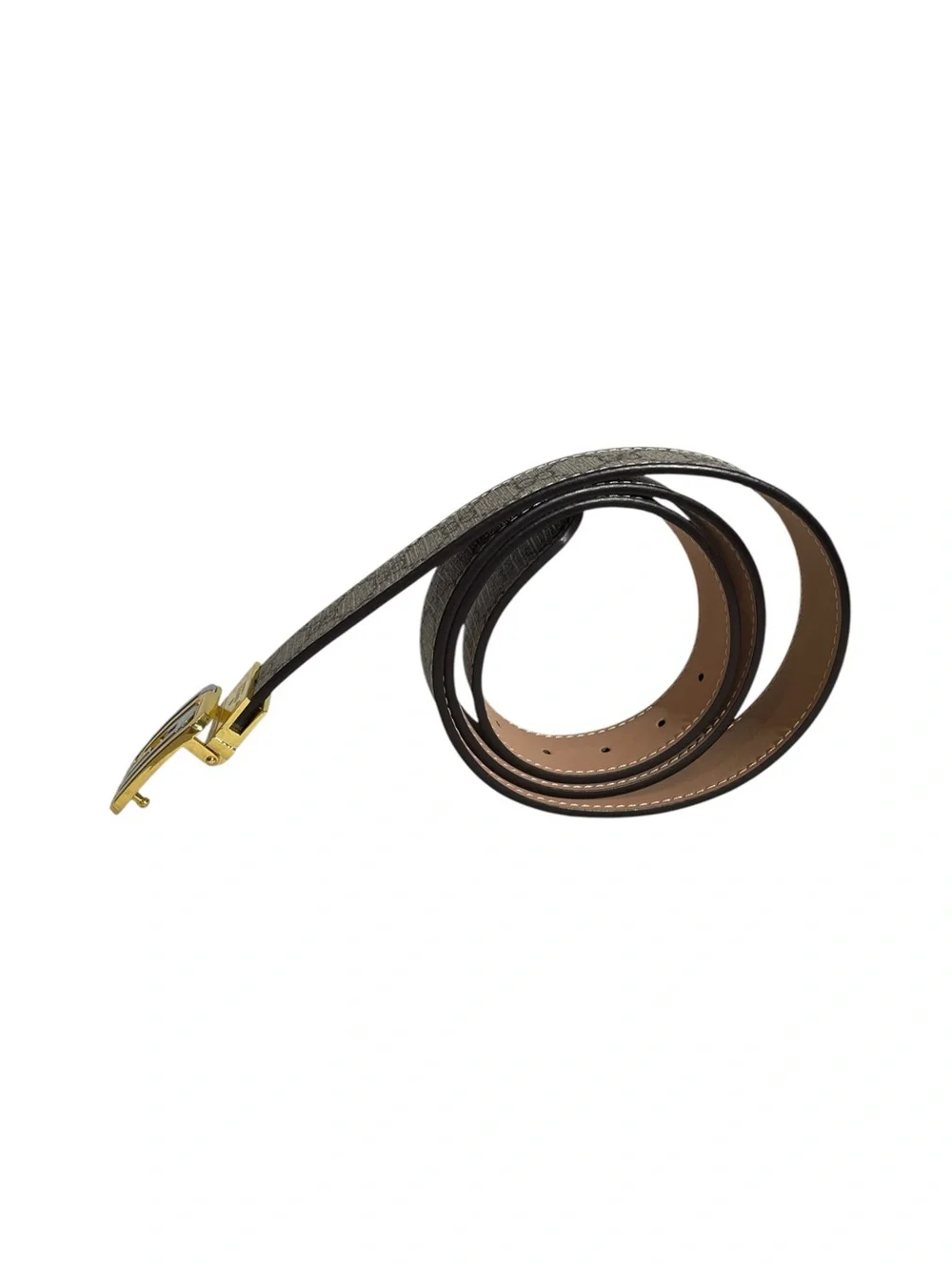 🤎 Elegant Belt with Two-Tone Buckle 🤎